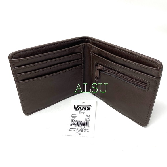 VANS Drop V Bifolder Card Holder Brown - Picture 5 of 6
